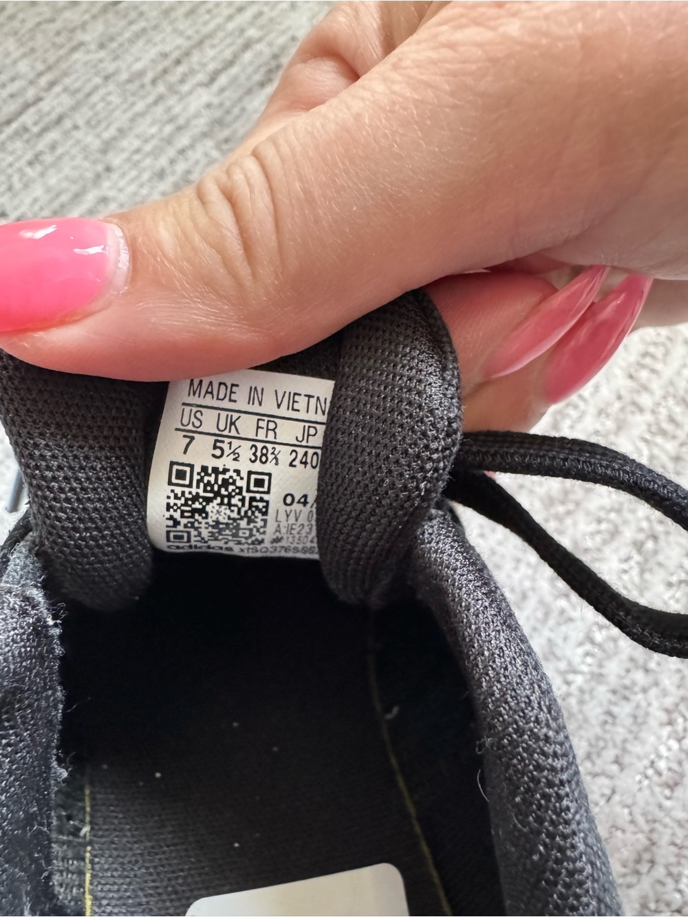 adidas Black and White Platform Lace-Up Sneakers - Picture 2 of 8